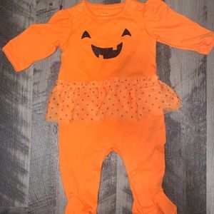 🎃Pumpkin onesie with tutu - newborn